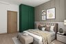 Master Bedroom With Two-Toned Accent Wall - Livspace