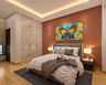 Master Bedroom With Abstract Pictures - Livspace