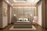 Grey And Gold Master Bedroom - Livspace