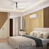 Master Bedroom With Golden Trims - Livspace