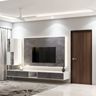 Grey-Themed TV Unit Design - Livspace