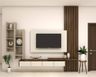TV Unit Design With Wooden Panels - Livspace