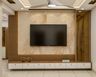 TV Unit Design With Fluted Wall Panel - Livspace
