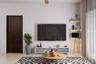 Black And White TV Unit Design - Livspace