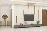 White And Grey TV Unit - Livspace