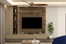 Monochromatic Brown TV Unit - Livspace