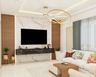 Premium TV Unit Design with Fluted Wooden Panels - Livspace