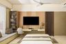 Classic TV Unit With Wooden Panel - Livspace