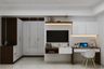 White And Wood TV Unit Design - Livspace