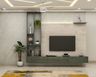 Modern TV Unit With Stone Panel - Livspace
