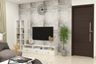 White TV Unit Design - Livspace