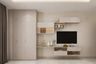 Modern Beige-Themed TV Unit Design - Livspace