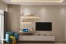 Contemporary Beige-Themed TV Unit - Livspace