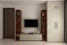 Beige TV Unit Design - Livspace