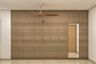 Matte-Finished Wooden Wardrobe Design - Livspace