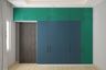 Blue And Green Wardrobe – Livspace