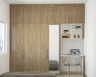 Wooden Wardrobe Design - Livspace