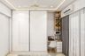 White Acrylic Wardrobe - Livspace