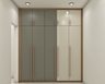 Contemporary Grey And White Wardrobe Design - Livspace