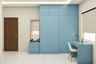 Blue Toned Modern Wardrobe - Livspace