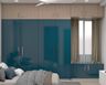 Blue Wardrobe Design - Livspace