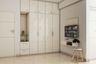 Creamy White Wardrobe Design - Livspace