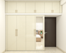 Modern Cream-Coloured Wardrobe - Livspace