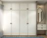 White Modern Wardrobe Design - Livspace