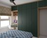 Dark Green Hinged Wardrobe Design - Livspace
