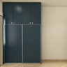Modern Dark-Blue Wardrobe - Livspace
