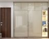 Beige Colour Wardrobe Design - Livspace