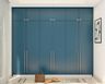 Blue Finished Wardrobe - Livspace