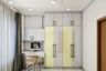 Yellow And Grey Wardrobe Design - Livspace
