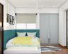 11x11 Ft Guest Room Design With Built-In Platform Bed And Wardrobe - Livspace