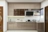 Irish Cream Modular L Shape Kitchen Design - Livspace
