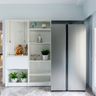 2x1x7 Ft Open Pooja Unit Design In Frosty White - Livspace