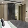 Modern Black Wardrobe Design with Glossy Laminate Finish - Livspace