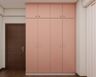6x2x9 Ft Contemporary Rose Granium Swing Wardrobe with Laminate Suede Finish - Livspace