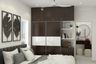 5x2x9 Ft Contemporary Tawny Balsam and Frosty White Sliding Wardrobe with Laminate Suede Finish - Livspace