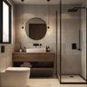 Bathroom Design with Grey Tiles