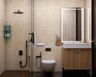 Bathroom Design with Beige Tiles