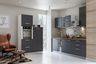 Open Kitchen Design in Oak and White