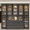 Crockery Unit Design with Display Cabinets