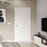 White Matte Finish Single Door Design