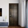 Single Wooden Black Door Design