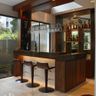 Home Bar Design with Wine Rack