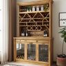 Home Bar Design with Open Wine Racks