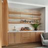 Home Bar Design with Closed Storage