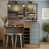 Home Bar Design with Mini Bar Unit