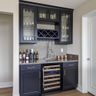 Home Bar Design With Wine Bottle Rack
